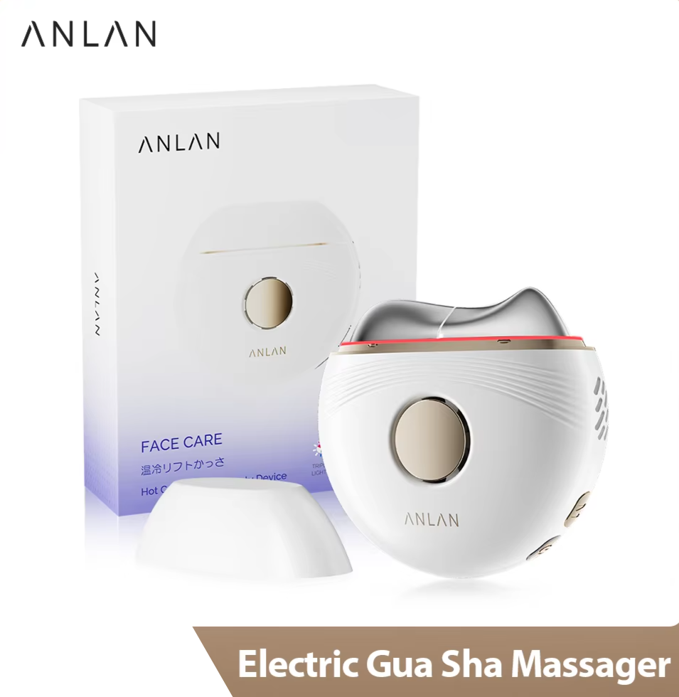 [Best-seller] ANLAN 3-in-1 Electric Gua Sha Massager – EMS Face & Body Sculpting Tool