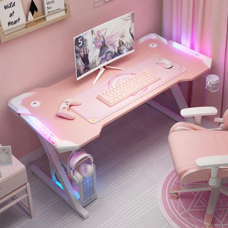 PinkDream Study Gaming Desk – Cute & Stylish Desktop Table 🎮🌸