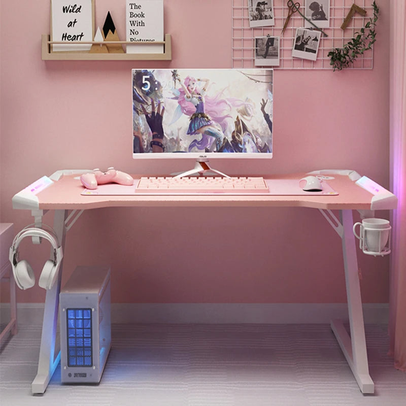 PinkDream Study Gaming Desk – Cute & Stylish Desktop Table 🎮🌸