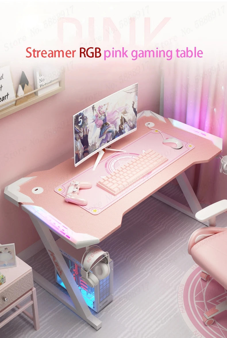 PinkDream Study Gaming Desk – Cute & Stylish Desktop Table 🎮🌸