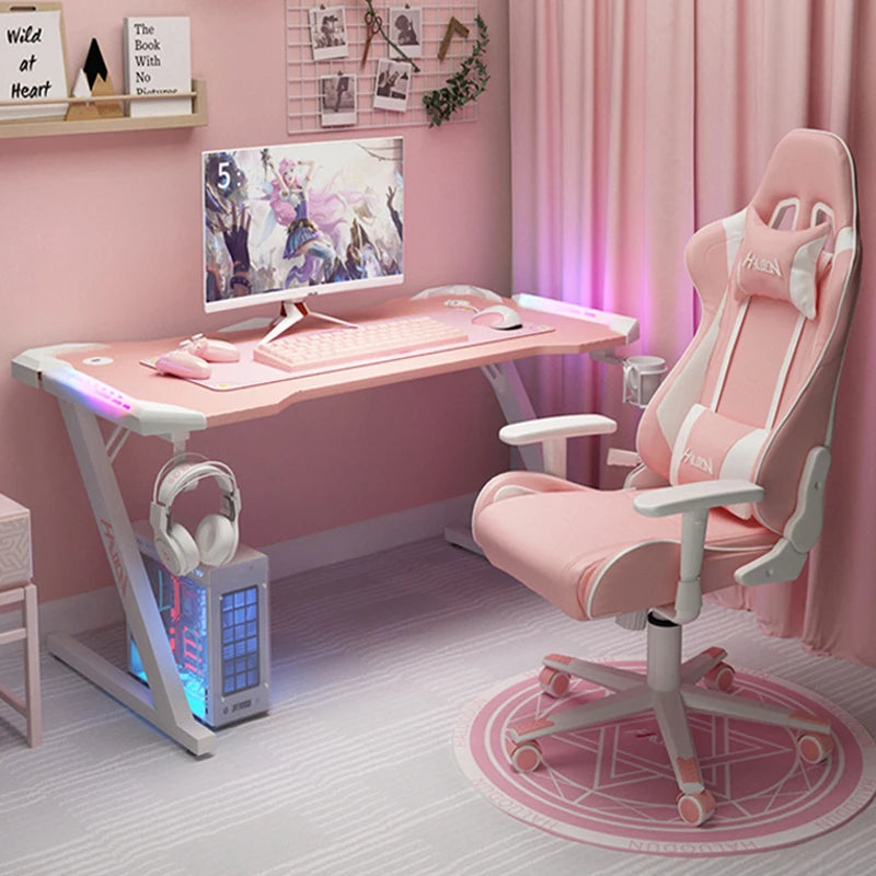 PinkDream Study Gaming Desk – Cute & Stylish Desktop Table 🎮🌸