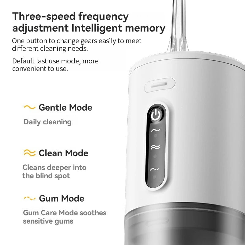 AquaPulse Portable Water Flosser – USB Rechargeable Oral Irrigator (280ML)