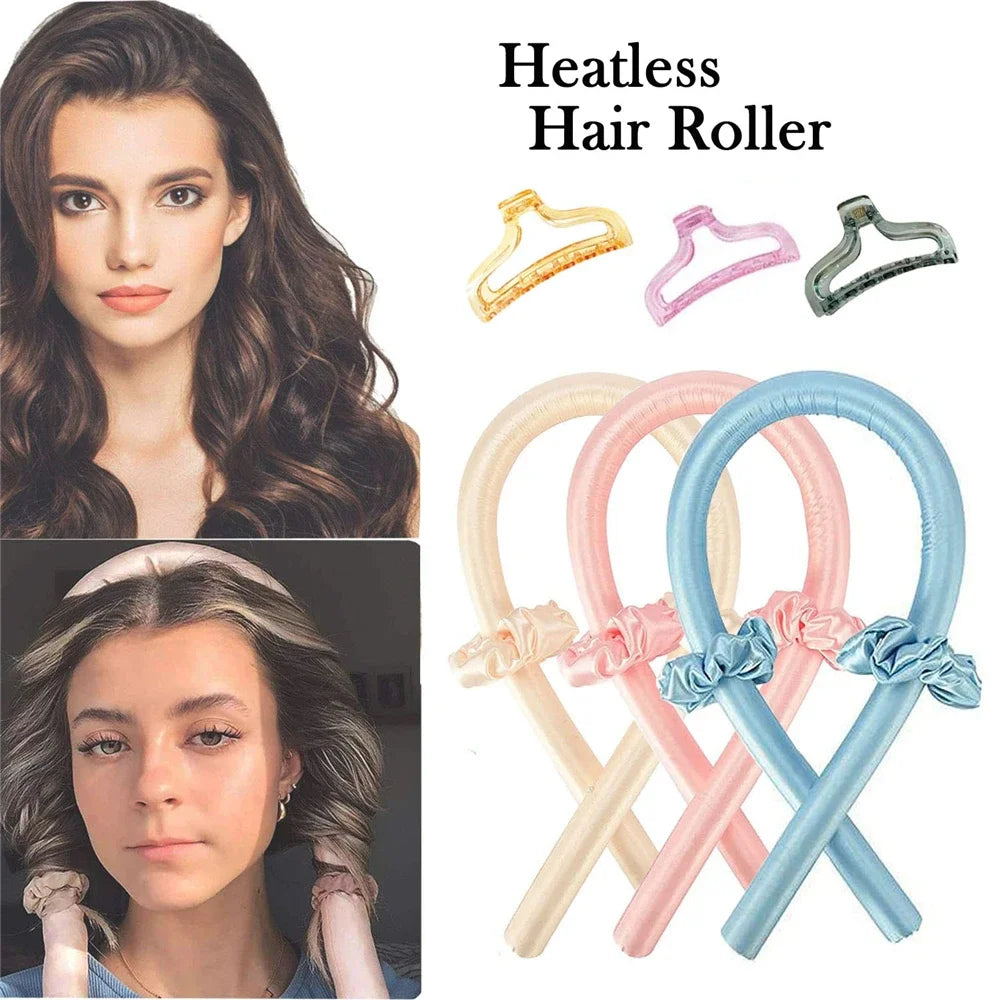 [HOT Trending] SilkWave Heatless Curling Set – Soft, No-Heat Hair Rollers for Effortless Curls