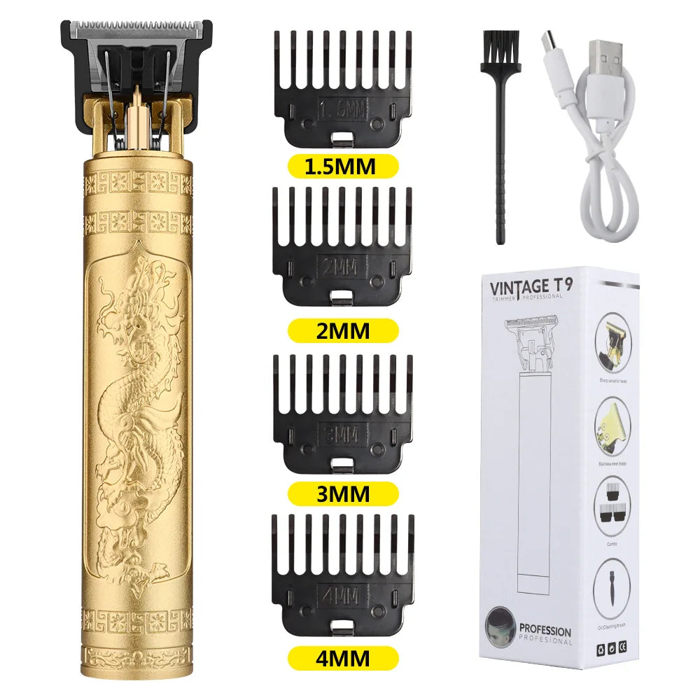 [HOT Trending] Vintage Pro T9 Men's Haircutting & Shaving Set – Electric Trimmer for Sensitive Areas