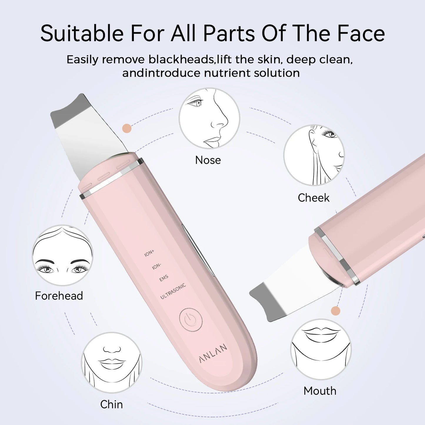 [Best-seller] ANLAN Ultrasonic Glow – Deep-Cleansing & Lifting Skin Scrubber