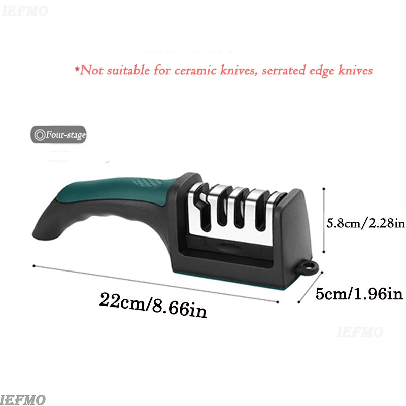 SharpMaster 4-Stage Tungsten Steel Knife Sharpening Rod – Precision Honing for Your Kitchen