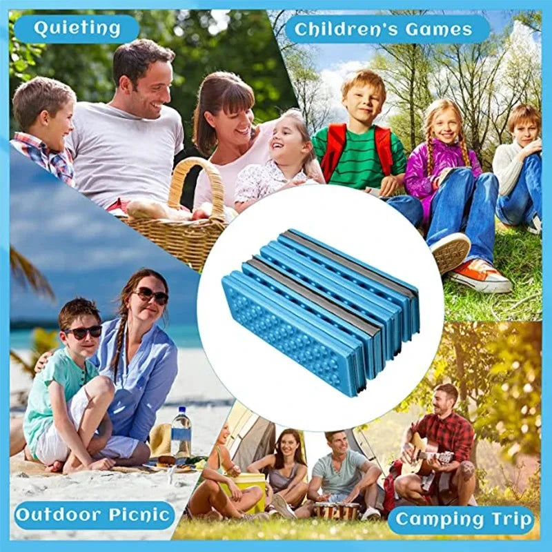 HexaComfort 6-Fold Honeycomb Massage Mat – Portable XPE Cushion for Outdoor & Travel