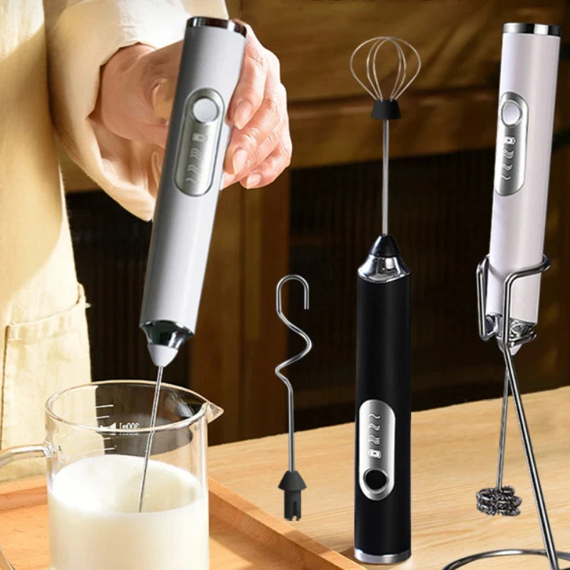 [Best-seller][HOT Trending] WhiskPro DualStick – Wireless 3-Speed Mini Foamer & Blender