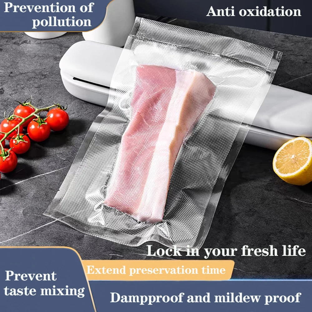 High-quality FreshKeep 50-Pack BPA-Free Reusable Vacuum Food Storage Bags