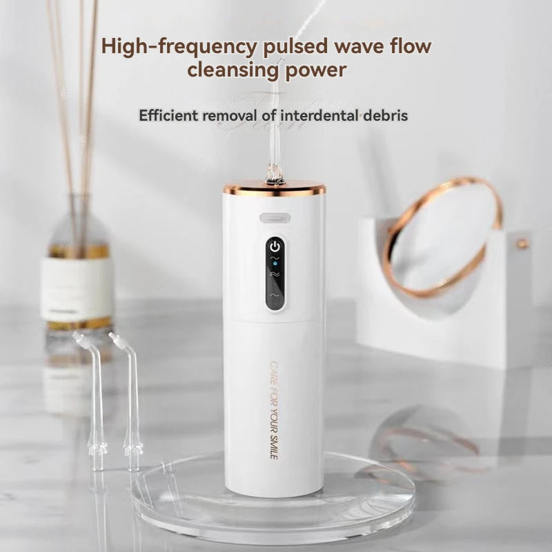 AquaPulse Portable Water Flosser – USB Rechargeable Oral Irrigator (280ML)