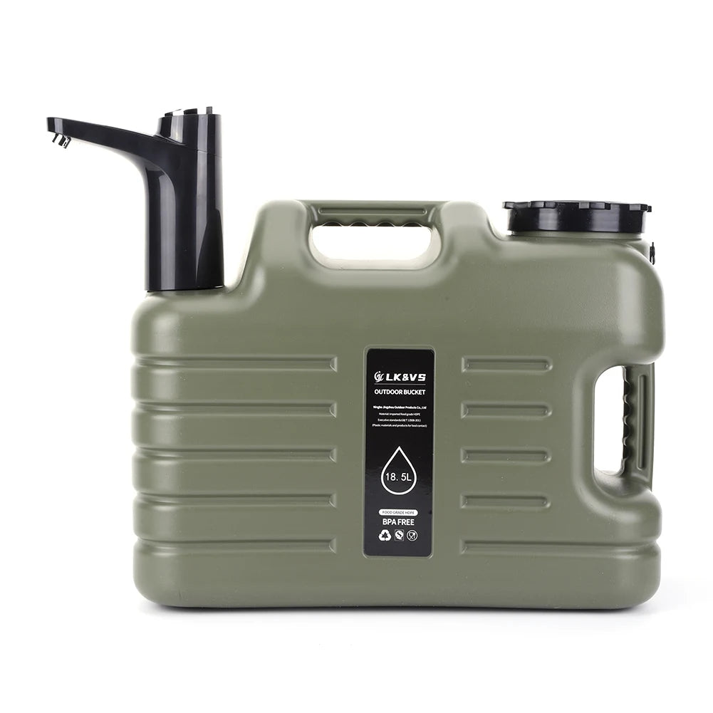 AquaFlow 11L Outdoor Water Tank – Portable Dispenser with Faucet & USB Pump