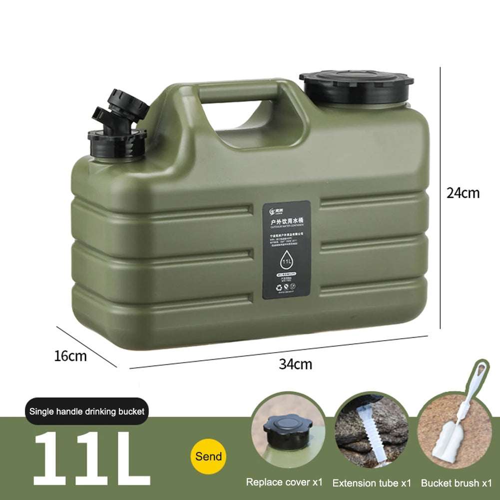 AquaFlow 11L Outdoor Water Tank – Portable Dispenser with Faucet & USB Pump