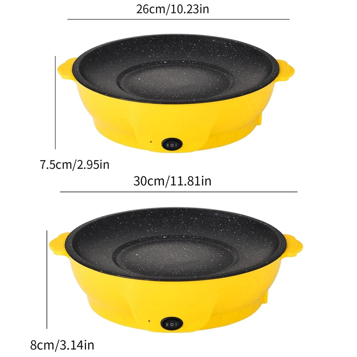 GrillMaster 220V Multifunctional Electric Baking Tray – Non-Stick Roasting & Grilling Pan