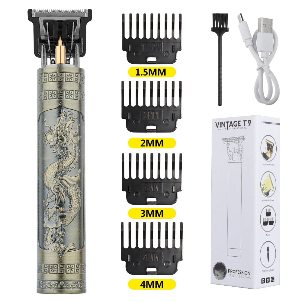 [HOT Trending] Vintage Pro T9 Men's Haircutting & Shaving Set – Electric Trimmer for Sensitive Areas