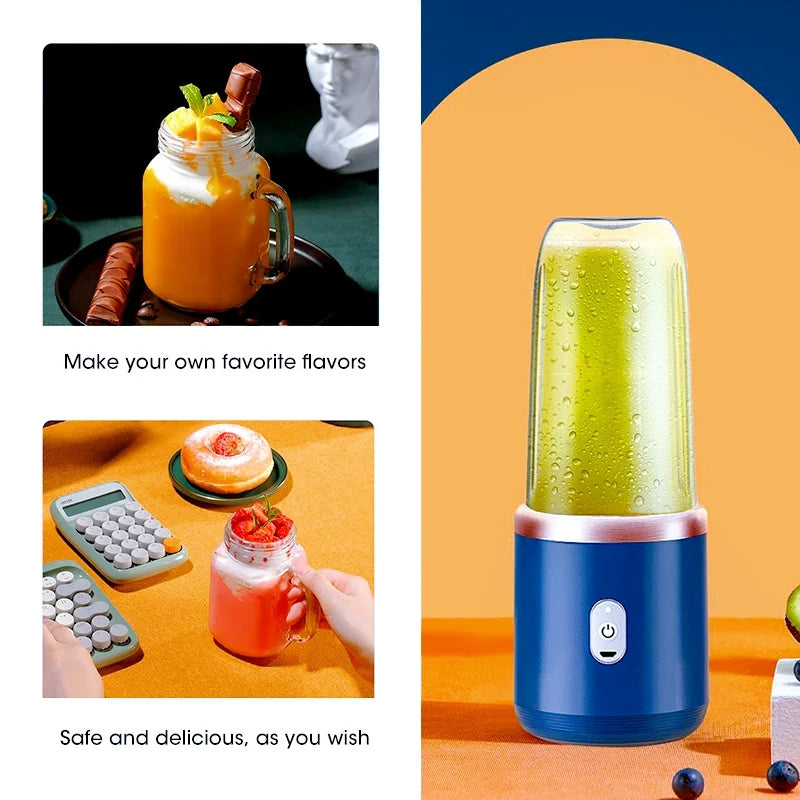 [Only 6 left in stock] JuiceGo Portable Juicer – Fresh, On-the-Go Fruit & Veggie Juice Maker