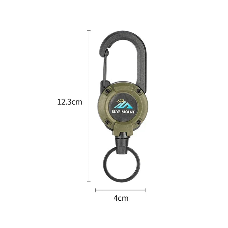 ProKey Heavy Duty Retractable ID Badge Reel & Key Holder with Carabiner