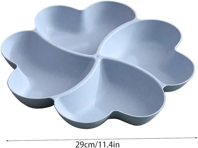 Heart-Shaped Candy & Snack Bowl – Elegant Fruit & Nut Serving Tray