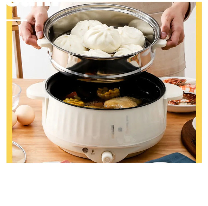 DualChef 220V Multi-Cooker – Compact, Versatile & Non-Stick Electric Pot