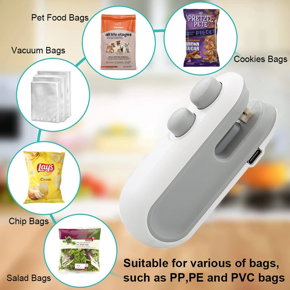 [Best-seller]Compact Heat Seal Pro – Mini Handheld Food & Bag Sealer