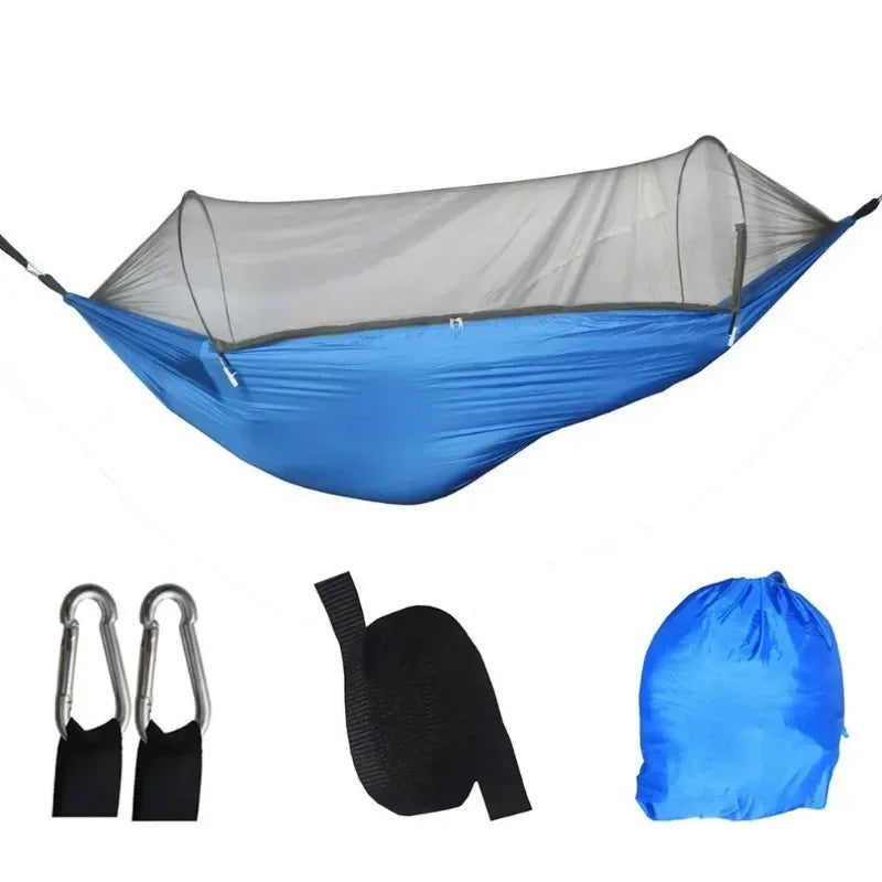 [Best-seller] SkyNest Outdoor Camping Hammock – Lightweight Parachute Hammock with Mosquito Net 🌿🛌