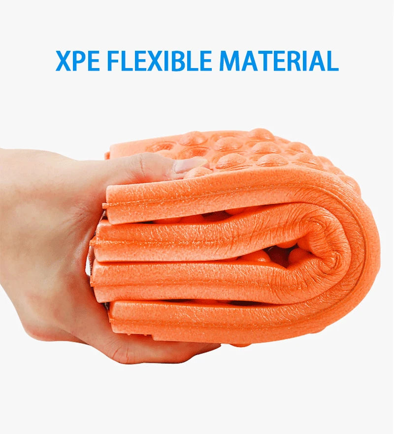 HexaComfort 6-Fold Honeycomb Massage Mat – Portable XPE Cushion for Outdoor & Travel