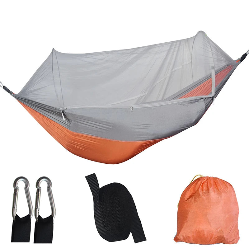 [Best-seller] SkyNest Outdoor Camping Hammock – Lightweight Parachute Hammock with Mosquito Net 🌿🛌