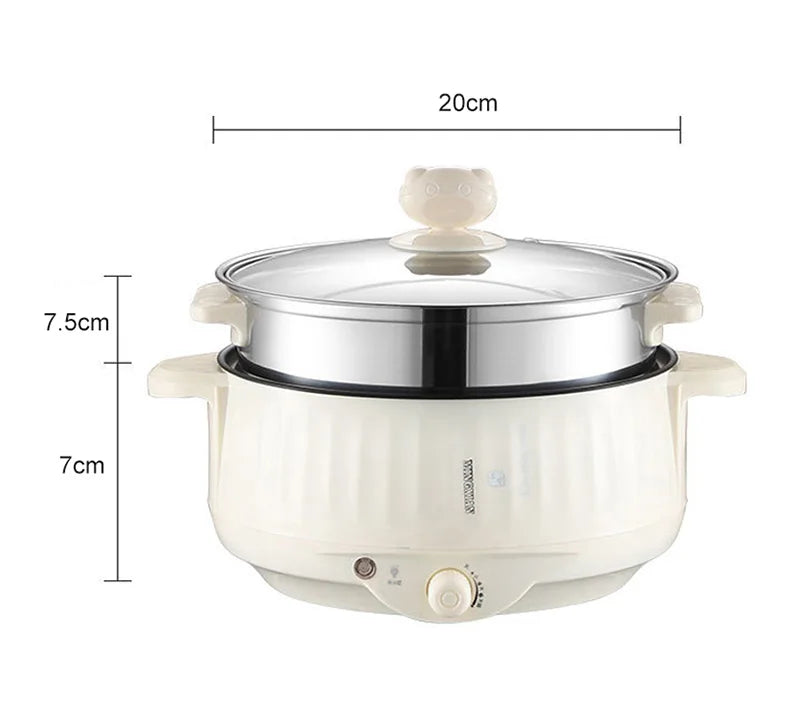 DualChef 220V Multi-Cooker – Compact, Versatile & Non-Stick Electric Pot