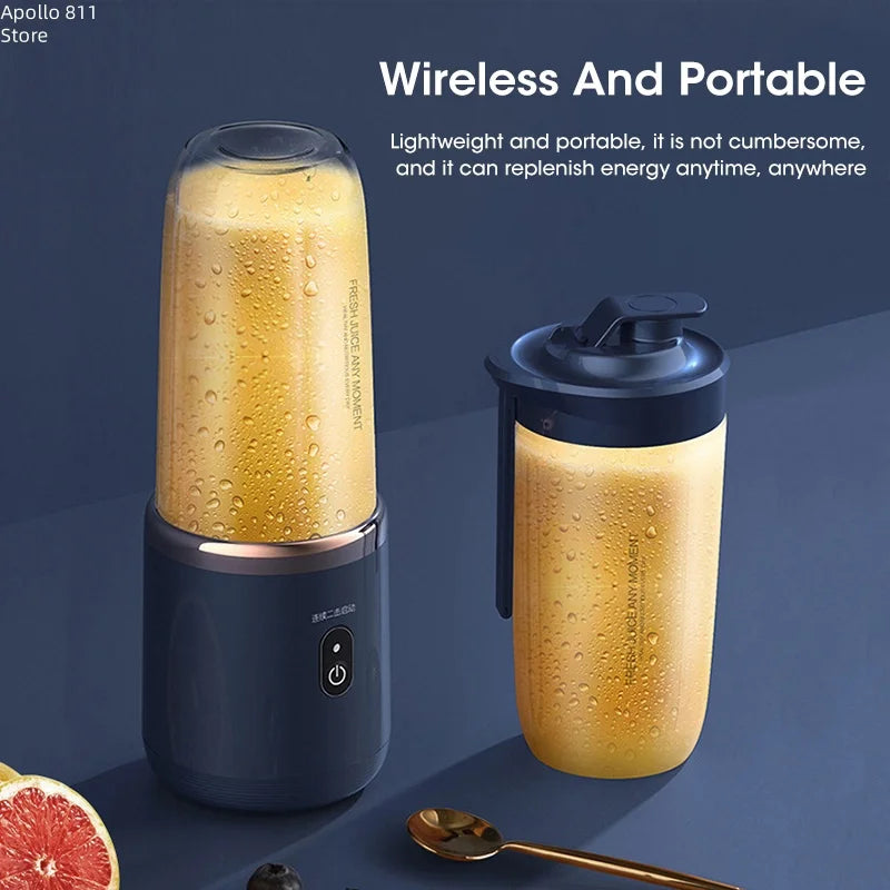 [Only 6 left in stock] JuiceGo Portable Juicer – Fresh, On-the-Go Fruit & Veggie Juice Maker