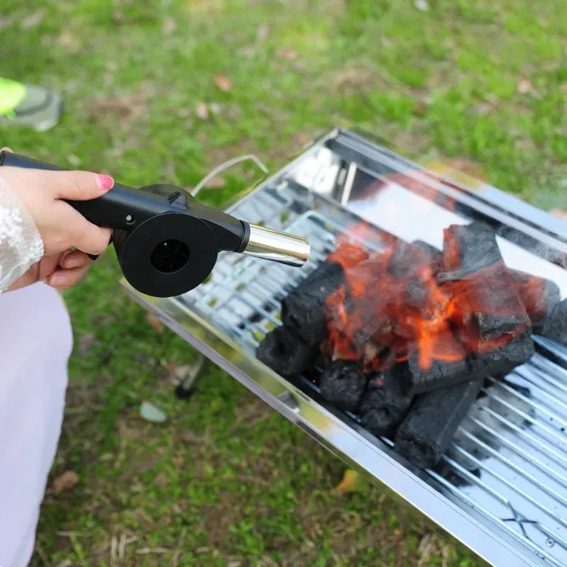 Portable Hand BBQ Fan – Manual Air Blower for Outdoor Grilling & Picnics