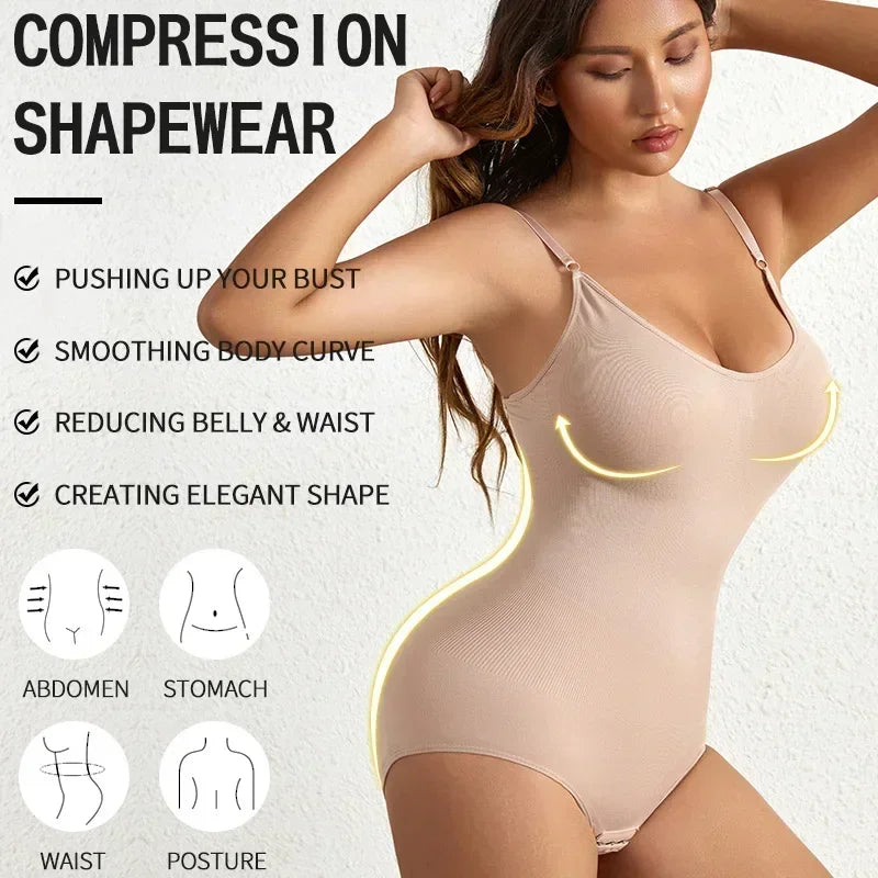 [HOT Trending] SculptEase Seamless Shapewear – Tummy Control & Butt-Lifting Bodysuit