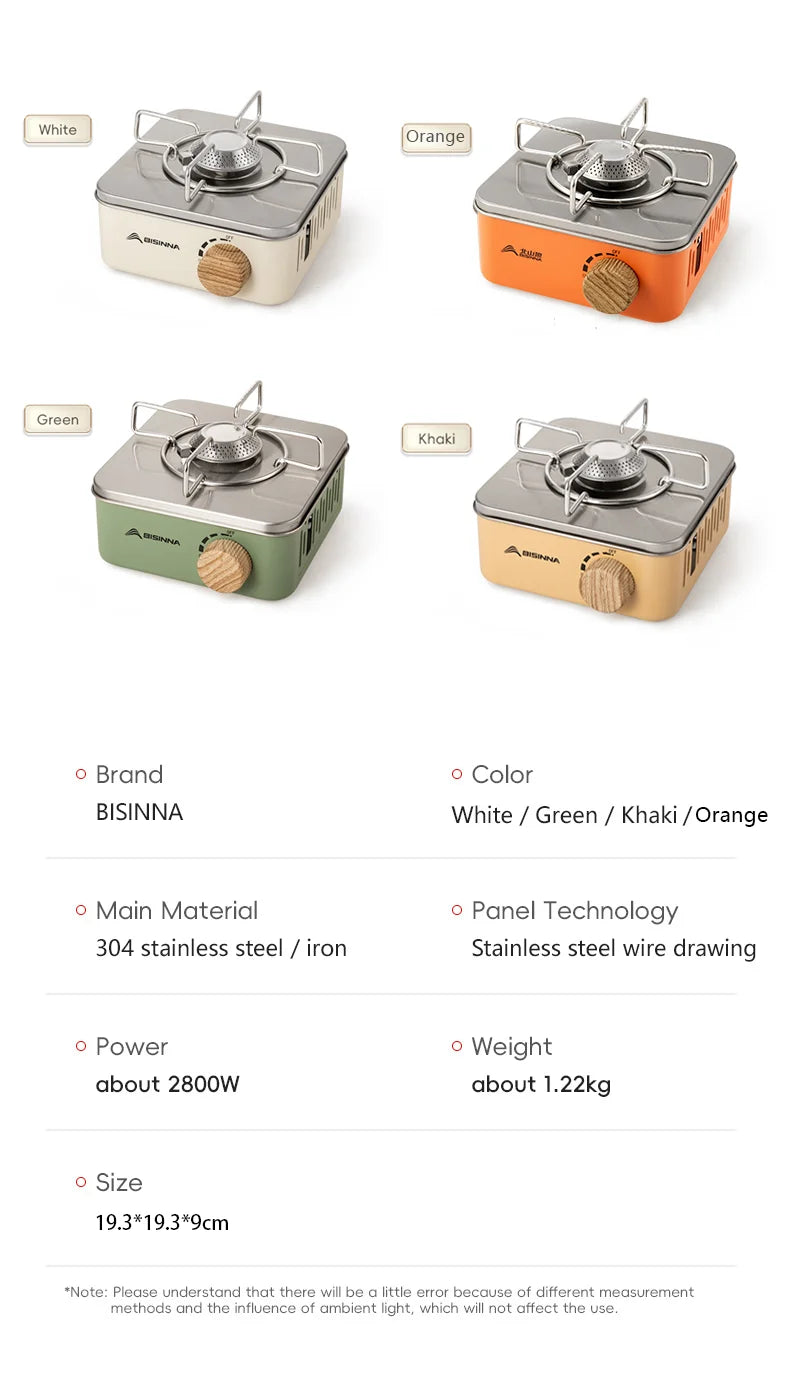 BISINNA Blaze 2800W – High-Power Portable Camping Gas Stove