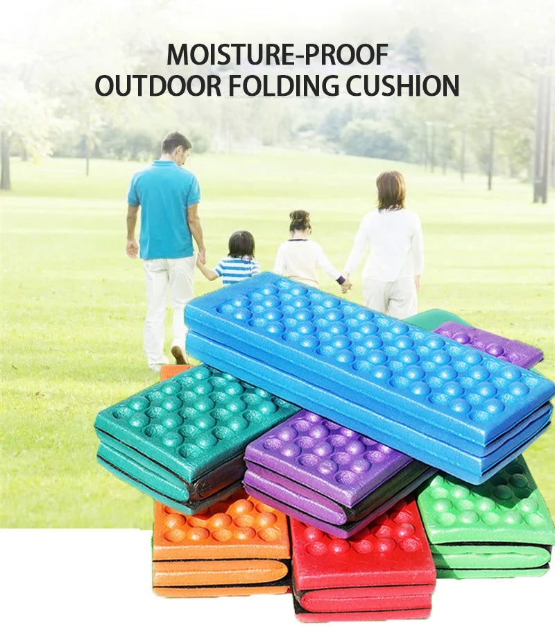 HexaComfort 6-Fold Honeycomb Massage Mat – Portable XPE Cushion for Outdoor & Travel