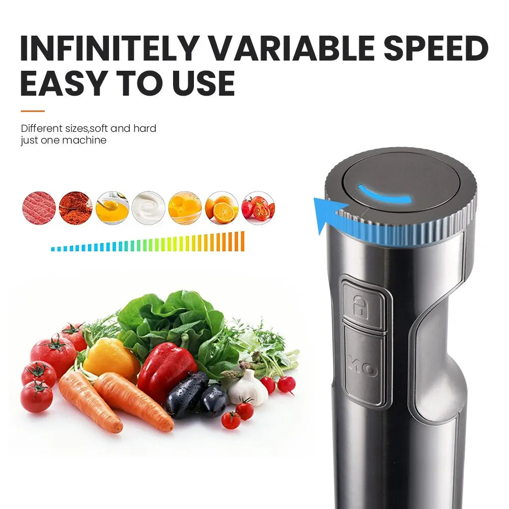 [Only 5 left in stock] MIUI BabySafe 4-in-1 Hand Blender – 1000W Powerful Food Mixer for Healthy Baby Meals 🍲👶