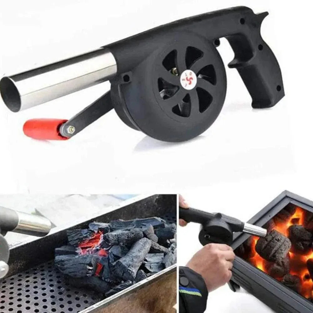 Portable Hand BBQ Fan – Manual Air Blower for Outdoor Grilling & Picnics