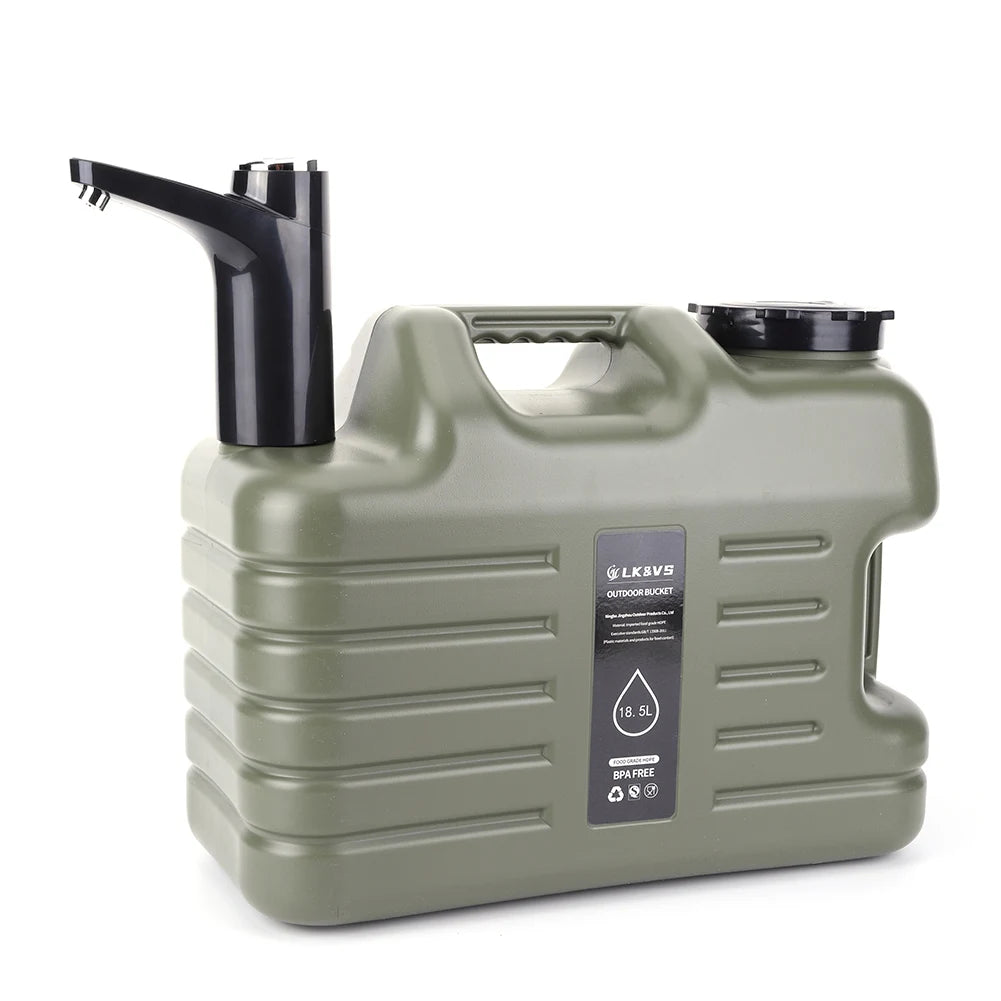 AquaFlow 11L Outdoor Water Tank – Portable Dispenser with Faucet & USB Pump